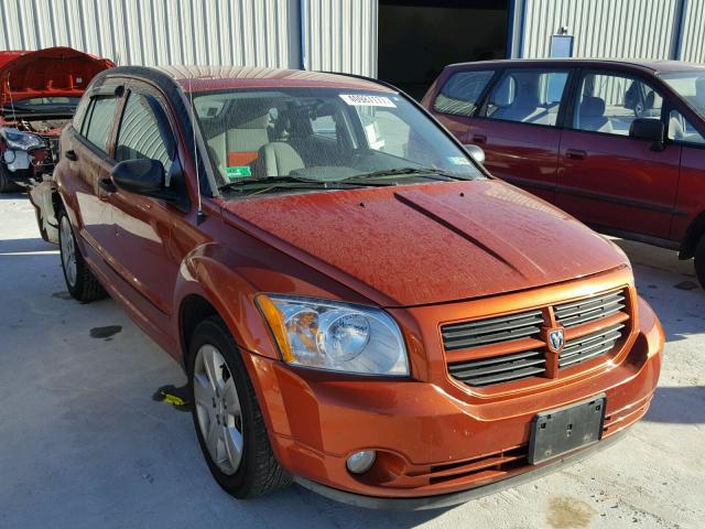 1B3HB48B27D305126 - 2007 DODGE CALIBER SX ORANGE photo 1