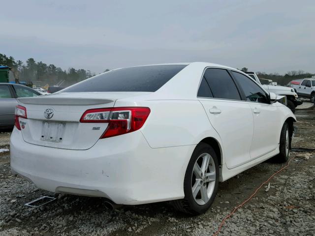 4T1BF1FKXCU190162 - 2012 TOYOTA CAMRY BASE WHITE photo 4