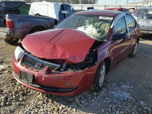 1G8AJ55F26Z117556 - 2006 SATURN ION LEVEL 勃艮第红 照片 2