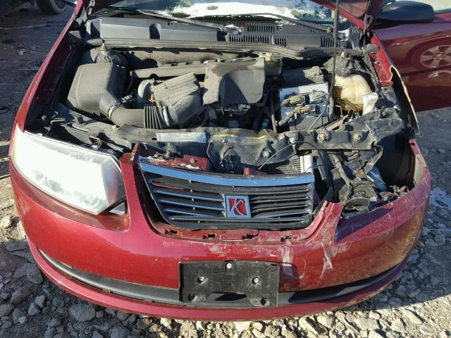 1G8AJ55F26Z117556 - 2006 SATURN ION LEVEL BURGUNDY photo 7