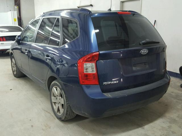 KNAFG525677034146 - 2007 KIA RONDO BASE BLUE photo 3