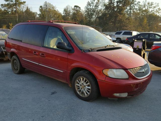 2C8GP64LX2R578292 - 2002 CHRYSLER TOWN & COU RED photo 1