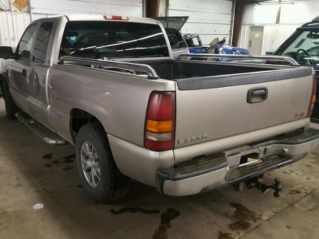 1GTEC19T71Z160454 - 2001 GMC NEW SIERRA TAN photo 3