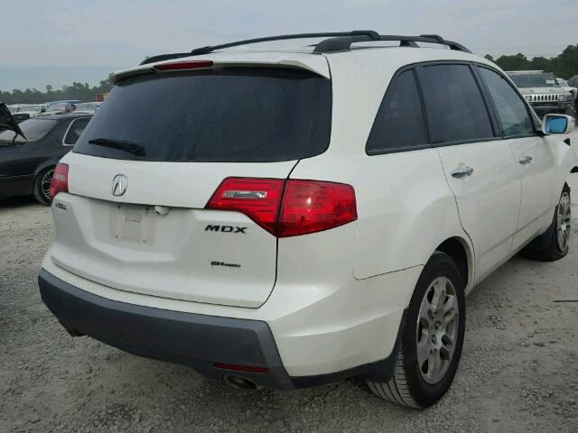 2HNYD286X9H517997 - 2009 ACURA MDX TECHNO WHITE photo 4