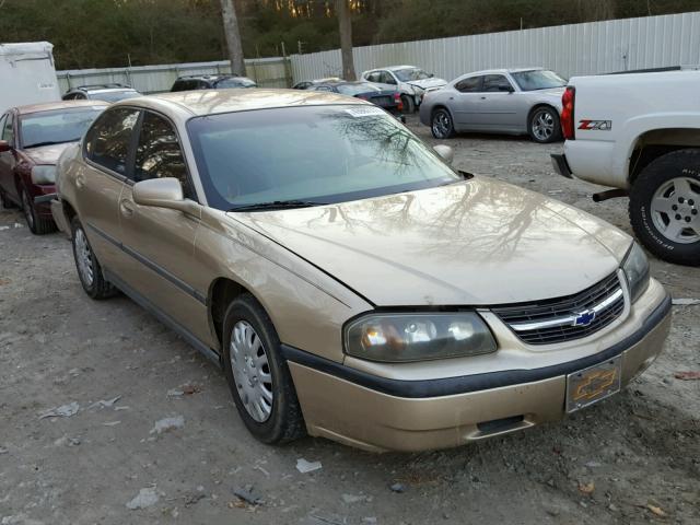 2G1WF52E949245057 - 2004 CHEVROLET IMPALA GOLD photo 1