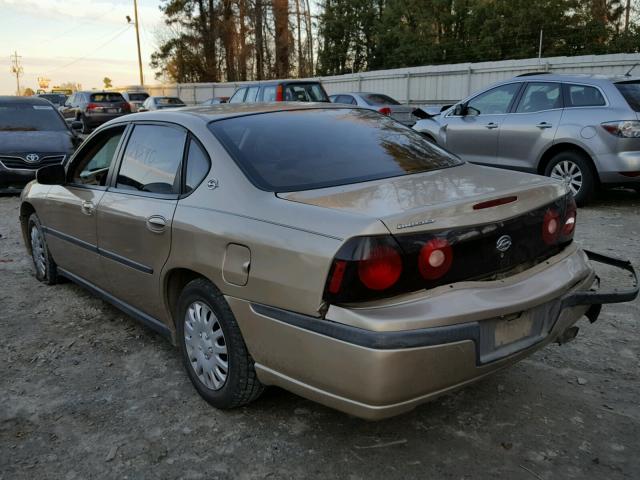 2G1WF52E949245057 - 2004 CHEVROLET IMPALA 金色 照片 3
