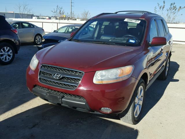 5NMSH13E09H294415 - 2009 HYUNDAI SANTA FE S MAROON photo 2