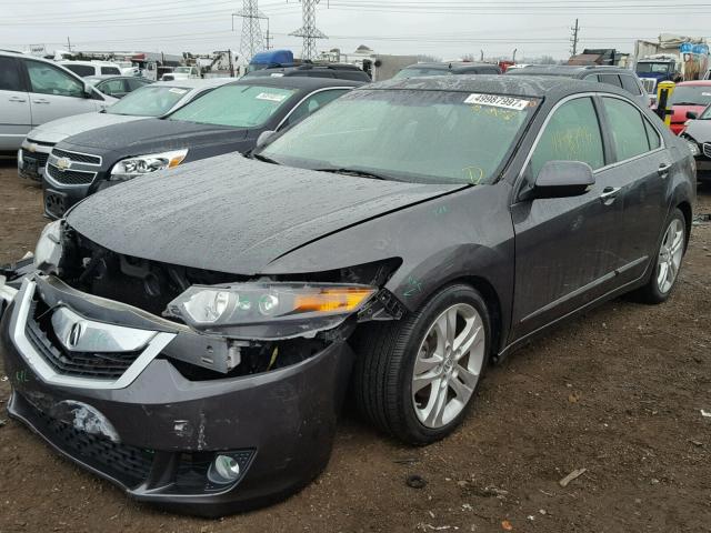 JH4CU4F49AC000547 - 2010 ACURA TSX GRAY photo 2