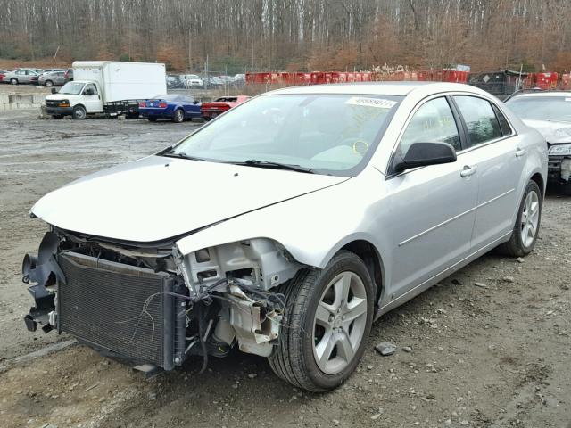 1G1ZG57BX9F145170 - 2009 CHEVROLET MALIBU LS ვერცხლისფერი ფოტო 2
