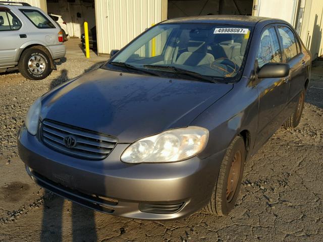 1NXBR32E63Z128275 - 2003 TOYOTA COROLLA CE GRAY photo 2