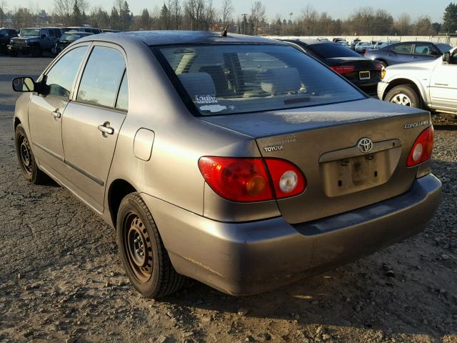 1NXBR32E63Z128275 - 2003 TOYOTA COROLLA CE GRAY photo 3