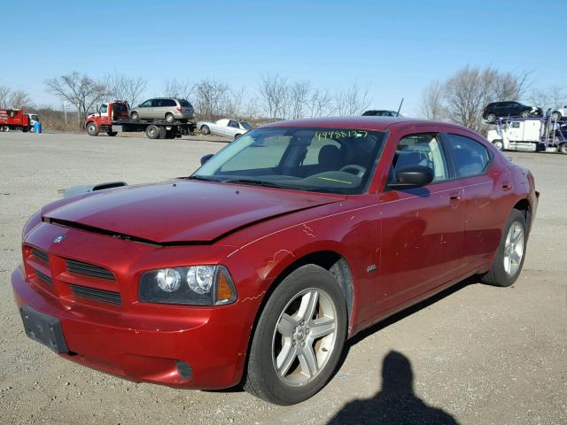 2B3KA43G58H248226 - 2008 DODGE CHARGER RED photo 2