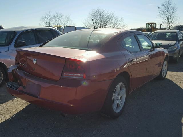 2B3KA43G58H248226 - 2008 DODGE CHARGER RED photo 4