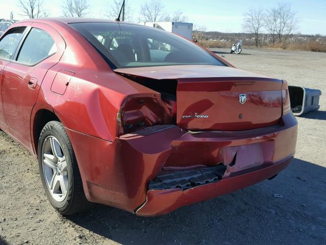 2B3KA43G58H248226 - 2008 DODGE CHARGER RED photo 9