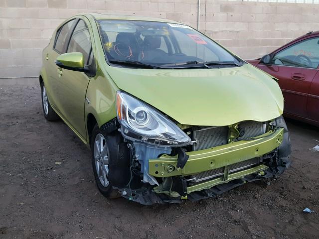 JTDKDTB38F1091060 - 2015 TOYOTA PRIUS C GREEN photo 1