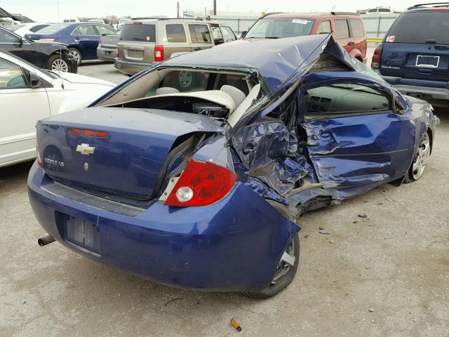 1G1AK55F777266912 - 2007 CHEVROLET COBALT LS BLUE photo 4