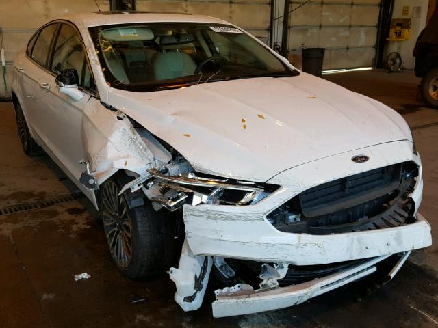 3FA6P0K91HR132056 - 2017 FORD FUSION TIT WHITE photo 1