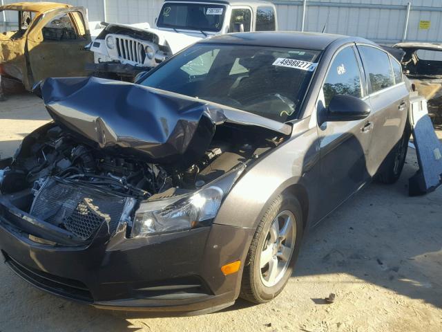 1G1PC5SB2E7319196 - 2014 CHEVROLET CRUZE LT BLACK photo 2