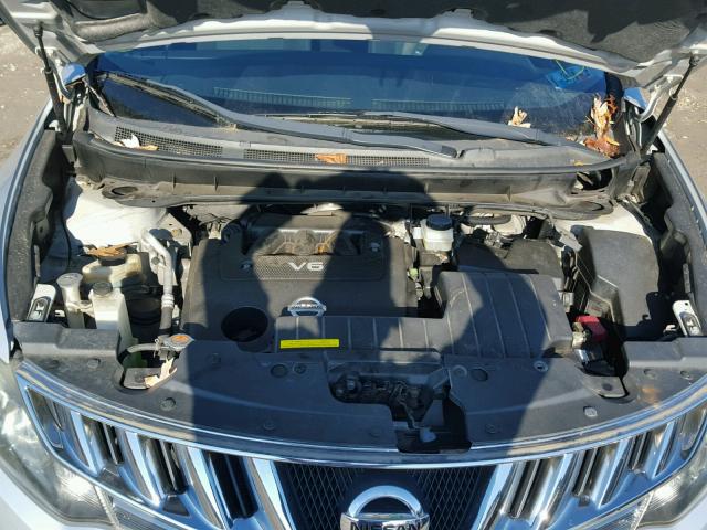 JN8AZ18W89W136593 - 2009 NISSAN MURANO S SILVER photo 7