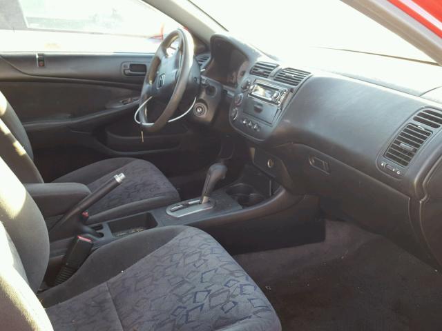 1HGEM229X2L053244 - 2002 HONDA CIVIC EX წითელი ფოტო 5