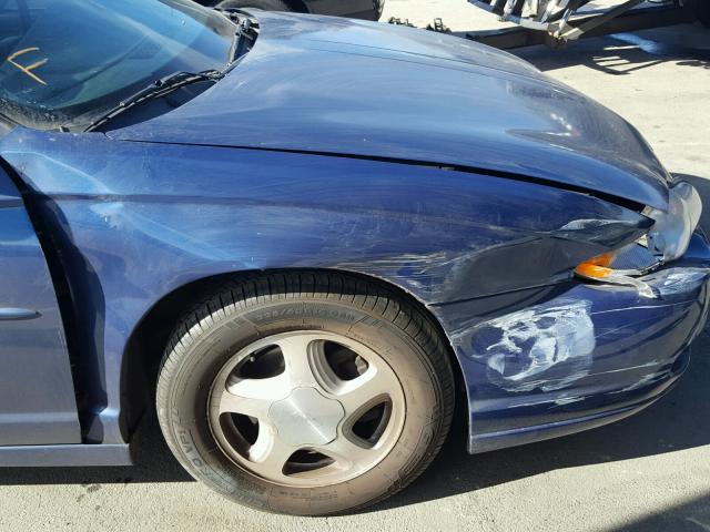 2G1WX12K649147843 - 2004 CHEVROLET MONTE CARL BLUE photo 9