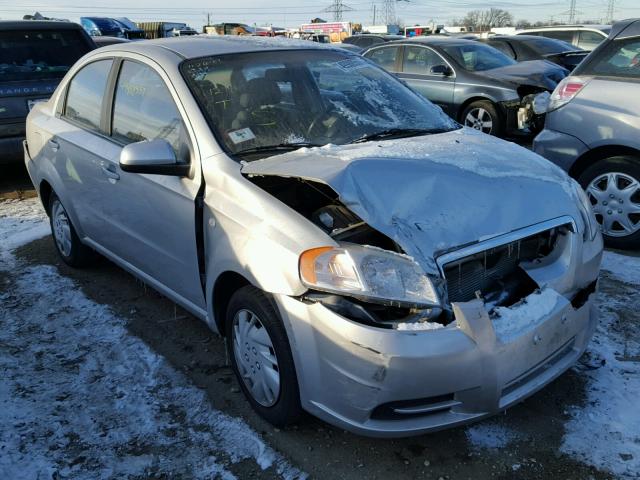 KL1TD56658B017796 - 2008 CHEVROLET AVEO BASE SILVER photo 1