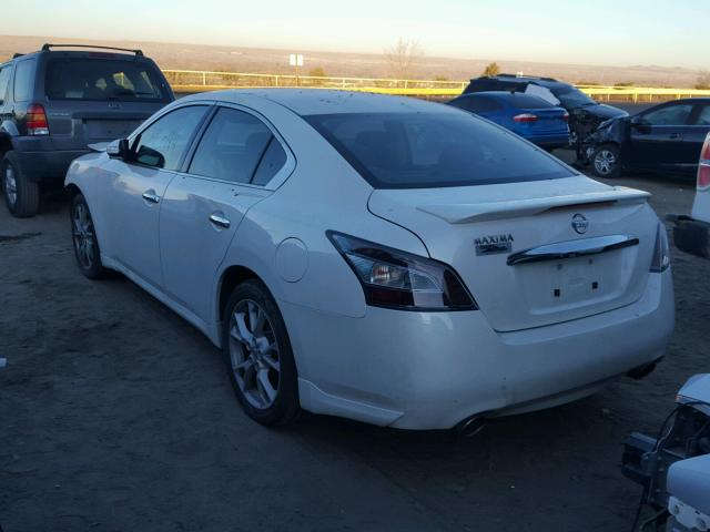 1N4AA5AP4EC907226 - 2014 NISSAN MAXIMA S WHITE photo 3