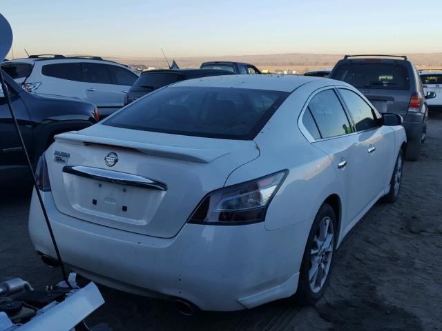 1N4AA5AP4EC907226 - 2014 NISSAN MAXIMA S WHITE photo 4