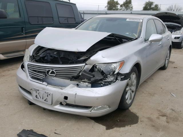 JTHBL46F085063891 - 2008 LEXUS LS 460 SILVER photo 2