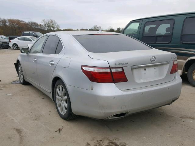 JTHBL46F085063891 - 2008 LEXUS LS 460 SILVER photo 3