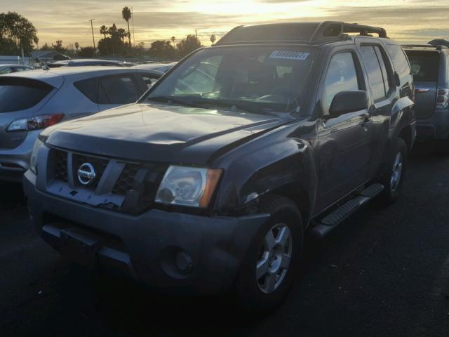 5N1AN08U27C519617 - 2007 NISSAN XTERRA OFF BLUE photo 2