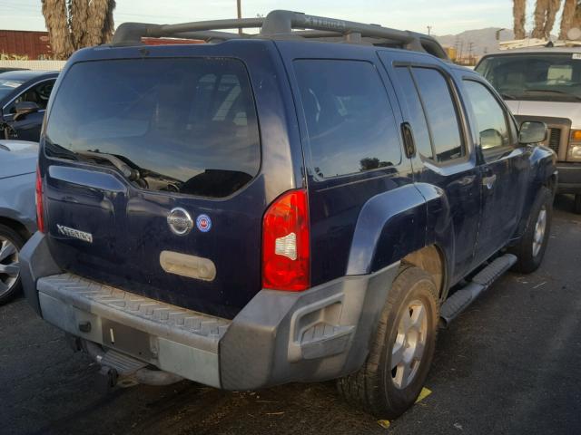 5N1AN08U27C519617 - 2007 NISSAN XTERRA OFF BLUE photo 4