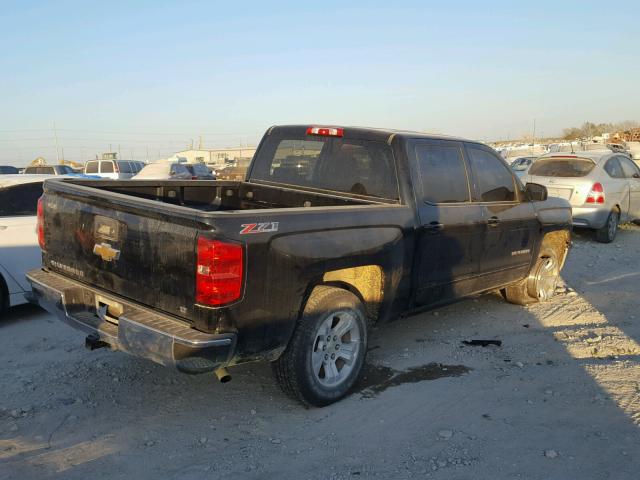 3GCUKRECXFG472133 - 2015 CHEVROLET SILVERADO BLACK photo 4