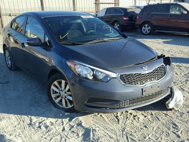 KNAFX4A61E5241184 - 2014 KIA FORTE LX CHARCOAL photo 1