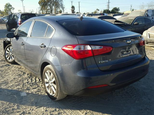 KNAFX4A61E5241184 - 2014 KIA FORTE LX CHARCOAL photo 3