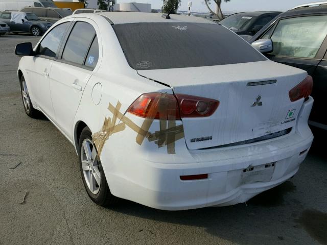 JA3AU26UX8U021150 - 2008 MITSUBISHI LANCER ES WHITE photo 3