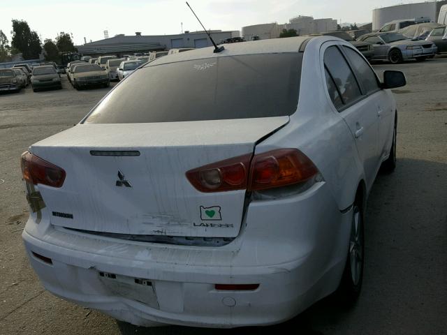 JA3AU26UX8U021150 - 2008 MITSUBISHI LANCER ES WHITE photo 4