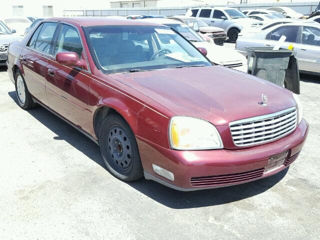 1G6KD54Y8YU217376 - 2000 CADILLAC DEVILLE RED photo 1