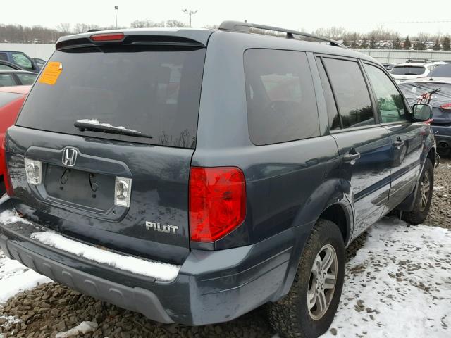 2HKYF18604H611610 - 2004 HONDA PILOT EXL GREEN photo 4