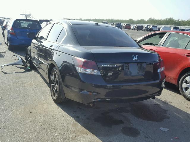1HGCP36819A040538 - 2009 HONDA ACCORD EXL BLACK photo 3