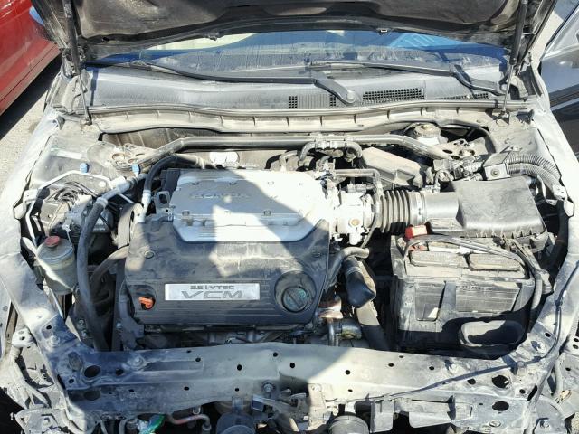 1HGCP36819A040538 - 2009 HONDA ACCORD EXL BLACK photo 7