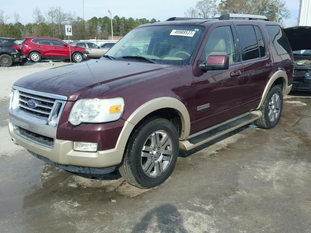 1FMEU74866UB40750 - 2006 FORD EXPLORER E MAROON photo 2