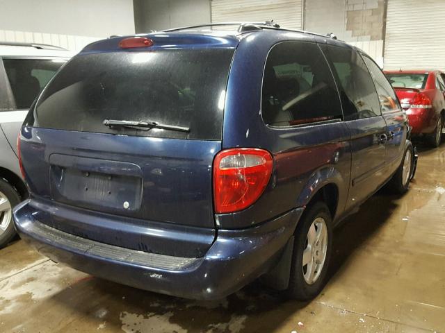 2D4GP44L76R669549 - 2006 DODGE GRAND CARA BLUE photo 4