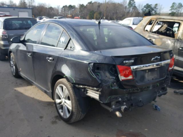 1G1PG5SB3D7131855 - 2013 CHEVROLET CRUZE LTZ BLACK photo 3