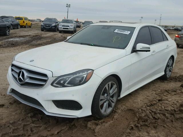 WDDHF5KB5EA882741 - 2014 MERCEDES-BENZ E 350 WHITE photo 2