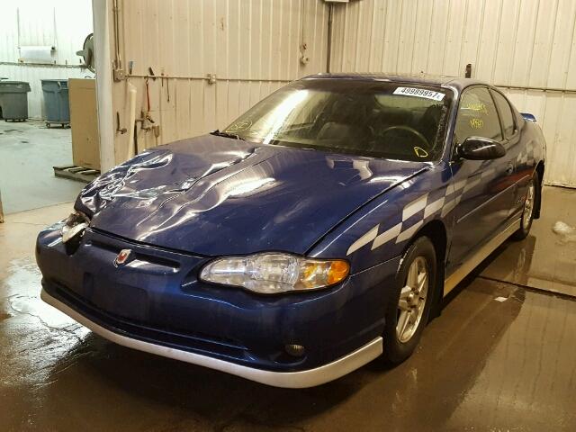 2G1WX12K939255064 - 2003 CHEVROLET MONTE CARL BLUE photo 2