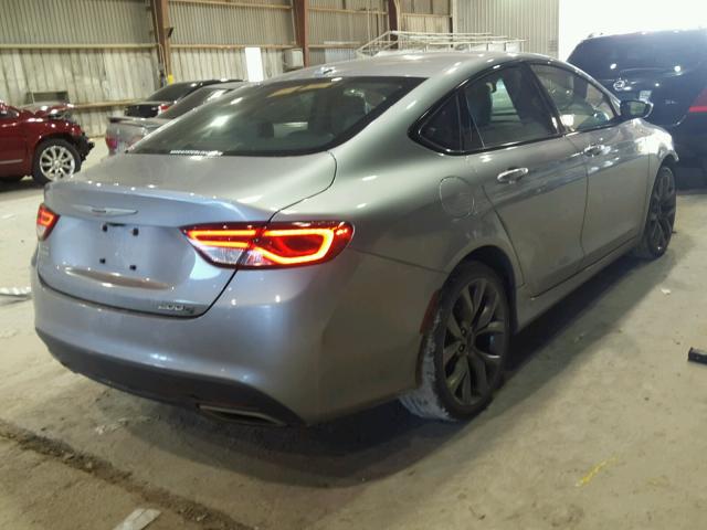 1C3CCCBG0FN534244 - 2015 CHRYSLER 200 S SILVER photo 4