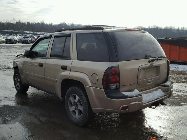 1GNDT13S062204961 - 2006 CHEVROLET TRAILBLAZE GOLD photo 3