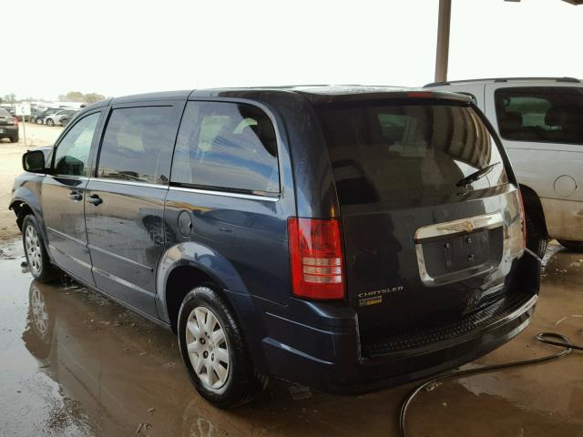 2A8HR44E69R529938 - 2009 CHRYSLER TOWN & COU BLUE photo 3