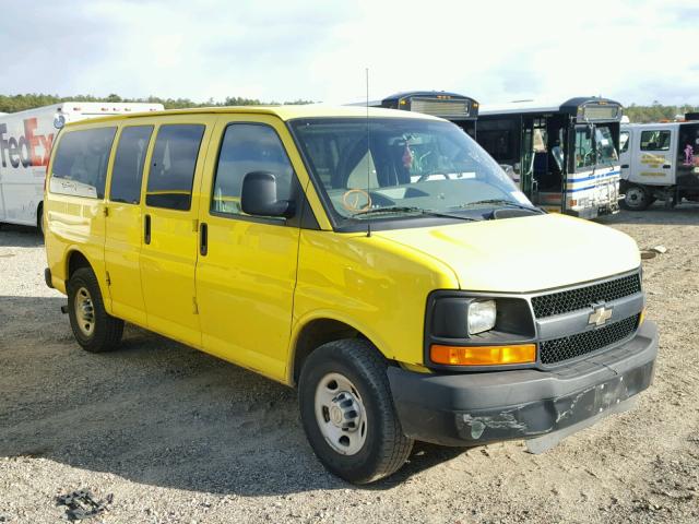 1GN2GXDG5A1139399 - 2010 CHEVROLET EXPRESS G3 YELLOW photo 1